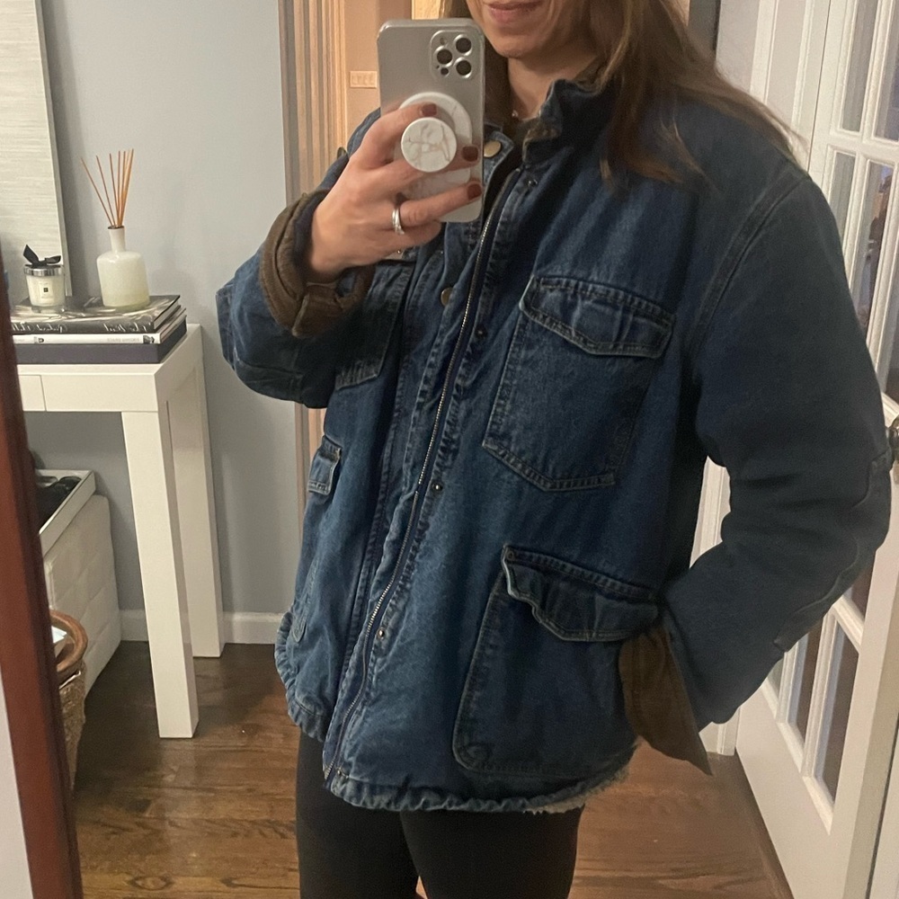 Vintage Wrangler Denim Sherpa Jacket - Picture 3 of 16